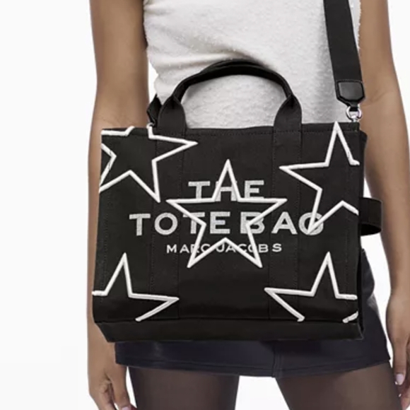 Marc Jacobs Black Star Tote Medium Bag - Picture 7 of 17